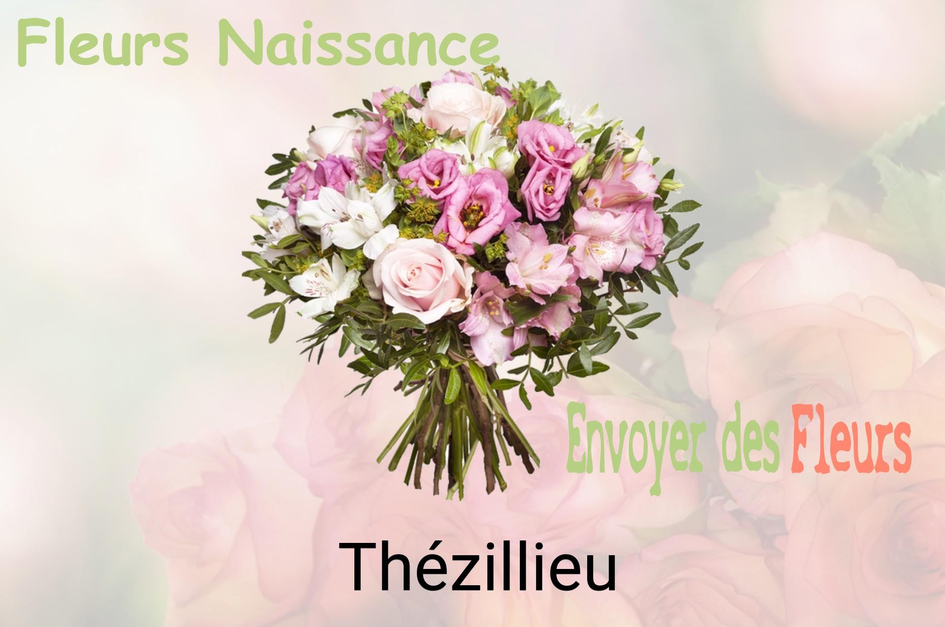 Bouquet de fleurs de naissance livré à Thézillieu